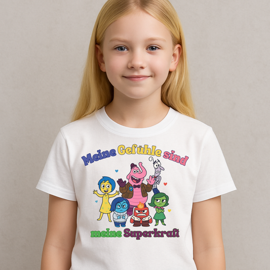 Kinder/ Teenie T-Shirt Meine Gefühle sind meine Superkraft, Inklusion & Vielfalt, Autismus, Mutmacher, Geschenk zu Geburtstag, besonders
